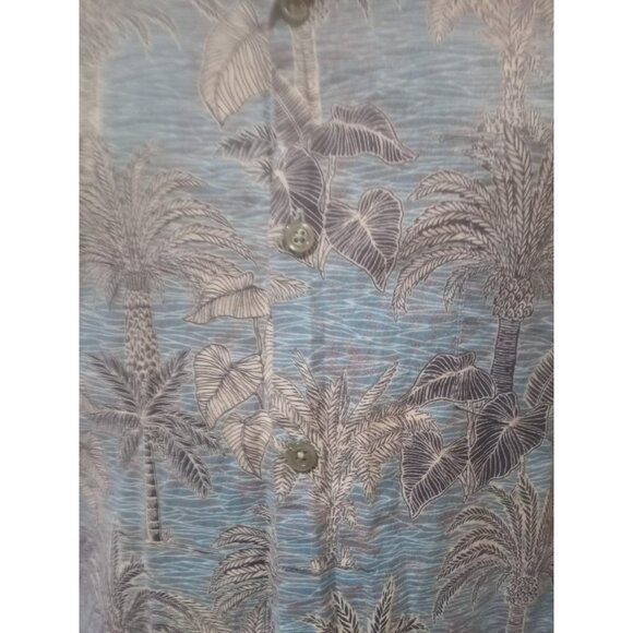 Tori Richard Shirt Men XL Blue Floral Hawaiian Print Button Up Casual Vacation - Picture 5 of 13